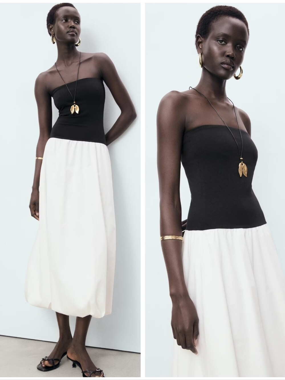 MANGO Balloon Dress